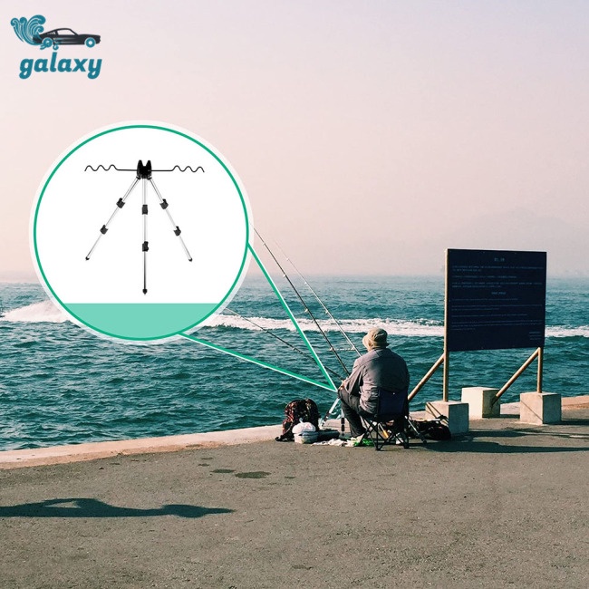 Galaxy Giá Đỡ Cần Câu Cá Bằng Hợp Kim Nhôm Dày Dặn Có Thể Gấp Gọn Tiện Dụng