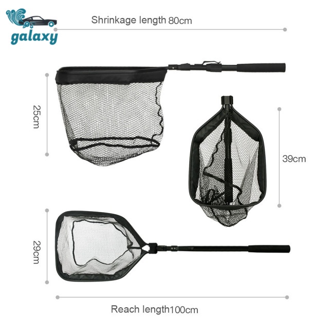Galaxy Lưới Đánh Bắt Cá Bằng Hợp Kim Nhôm Gọn Nhẹ Có Thể Gấp Gọn Tiện Dụng