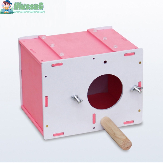 Tổ Chim Bằng Gỗ Cách Nhiệt Dành Cho Vẹt Cưng