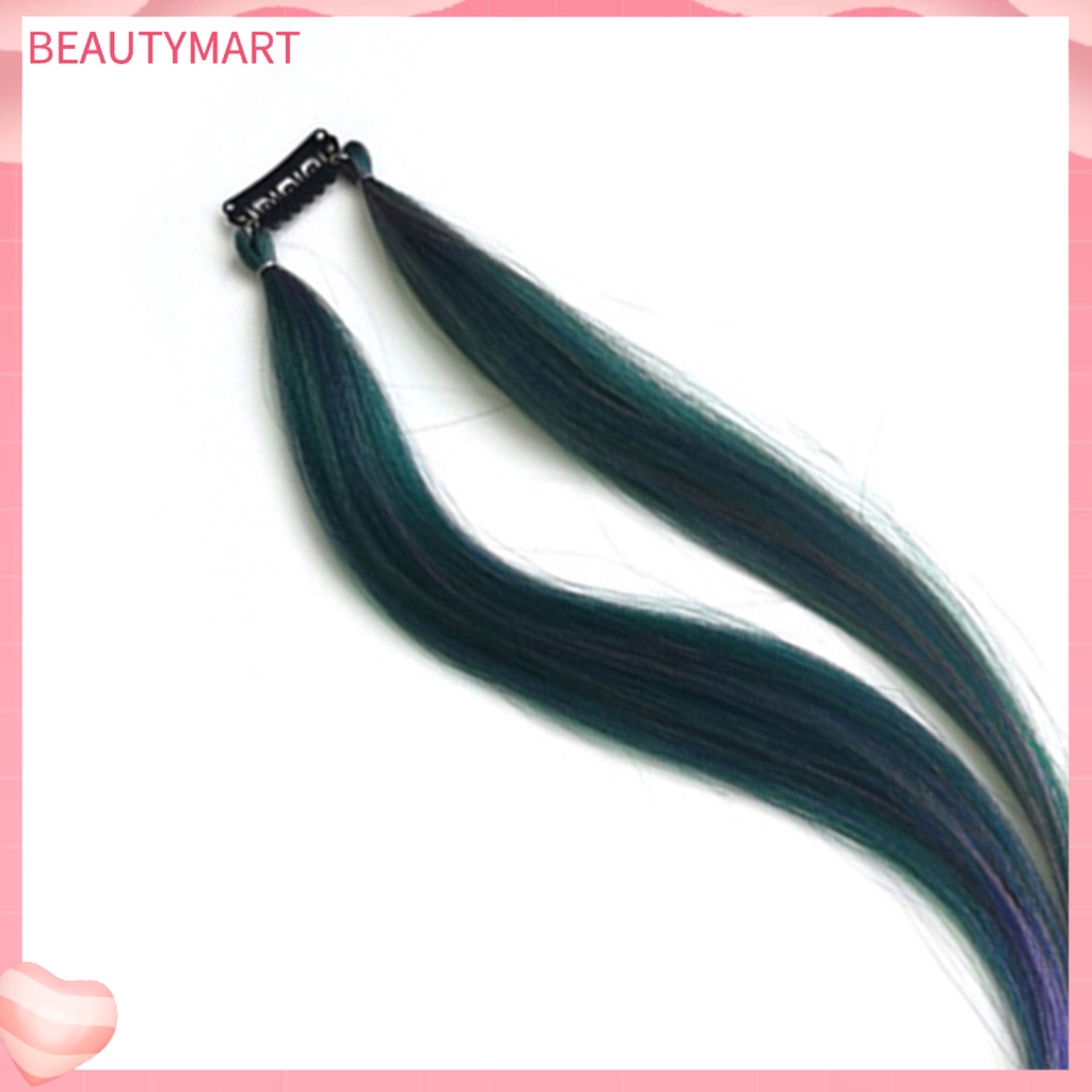 [beautymart] Tóc Giả Thắt Bím Vô Hình Không Để Lại Dấu Vết Màu Gradient Bằng Lụa Chịu Nhiệt Độ Cao Hai Sợi Có Thể Điều Chỉnh Dành Cho Nữ