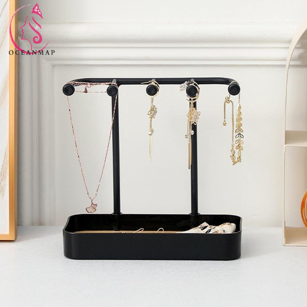 Giá Đỡ Trưng Bày Bông Tai Bằng Gỗ PP Sáng Tạo Kèm Hộp Đựng Sắp Xếp Gọn Gàng