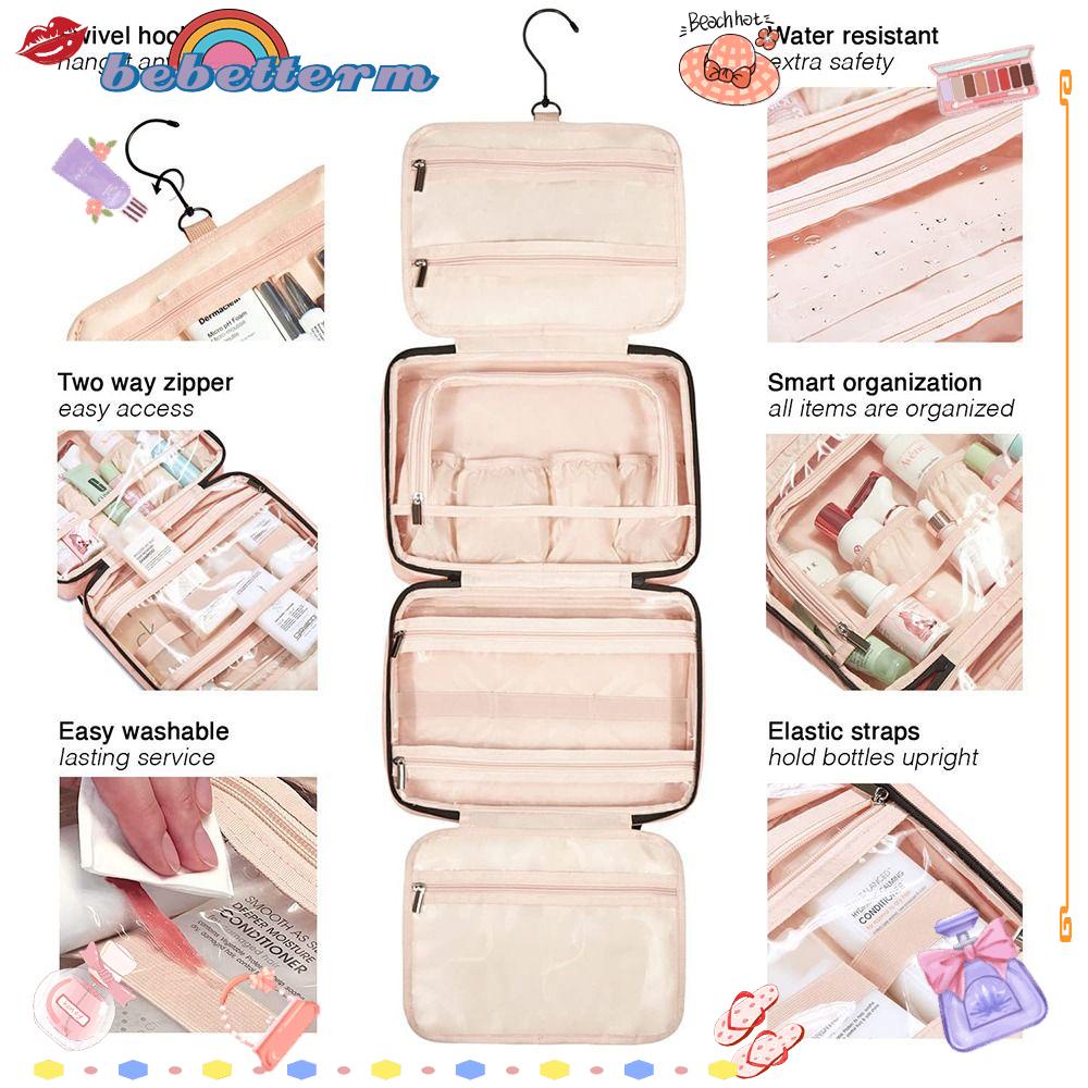 BEBETTERM Túi Da Đựng Đồ Trang Điểm