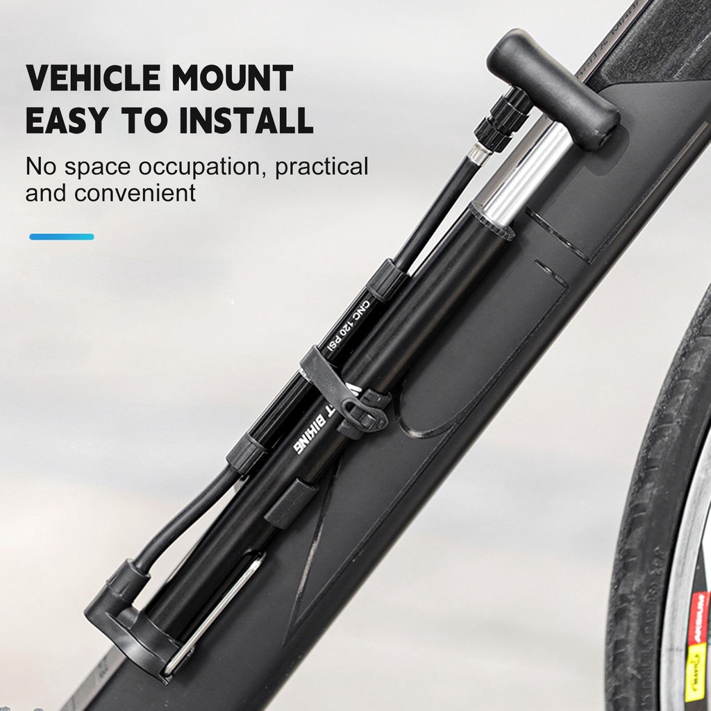 Ống Bơm Xe Đạp Mini Bằng Hợp Kim Nhôm Siêu Bền