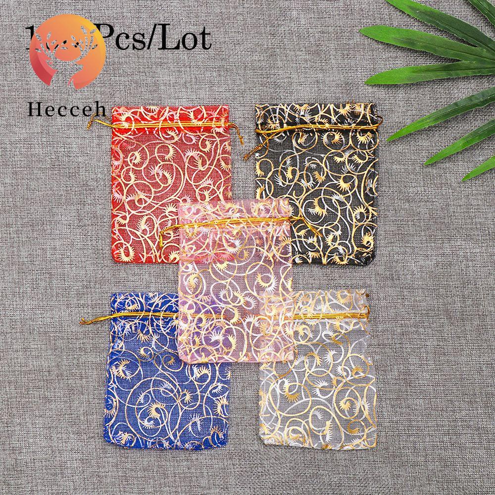 HECCEH 100 Túi Đựng Quà Lấp Lánh