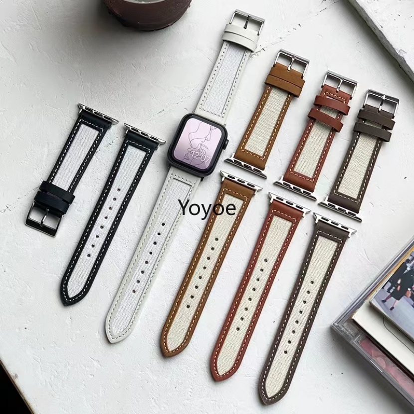Dây Đeo Đồng Hồ Bằng Nylon 44mm 45mm 40mm 49mm 41mm 42mm 38mm Cho iWatch Series 8 3 5 4 SE 6 7 Ultra