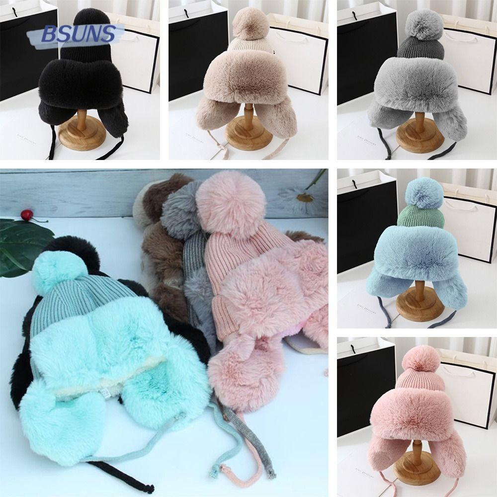 BSUNS Mũ Lông Bảo Vệ Tai Chống Gió Giữ Ấm Mùa Đông
