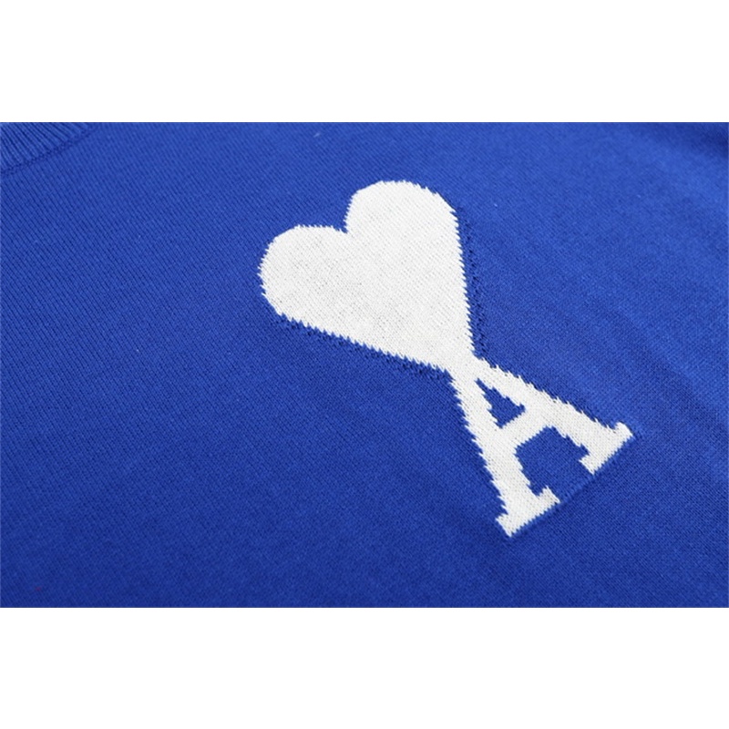 A &amp; m &amp; i &amp; - Áo Dệt Kim Thêu jacquard Tay Ngắn Oversize Thời Trang Cho Cả Nam Và Nữ