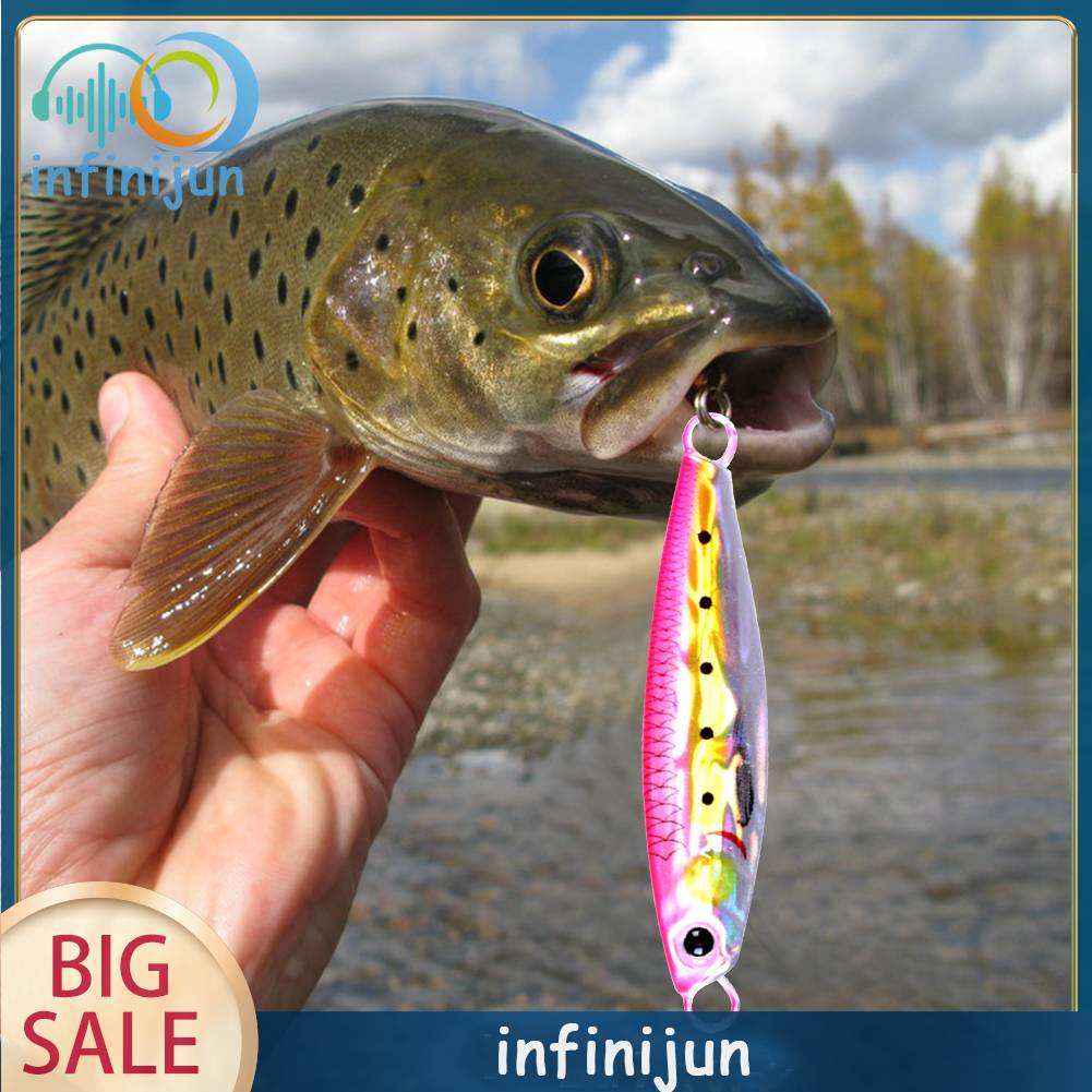 Mồi Câu Cá Giả Bằng Kim Loại Cứng Mắt 3D