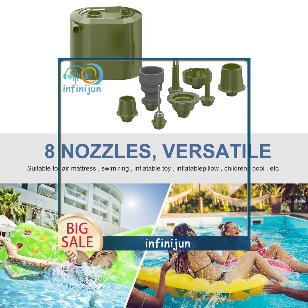 Máy Bơm Hơi Phao Bơi Cầm Tay Đa Năng Tiện Dụng