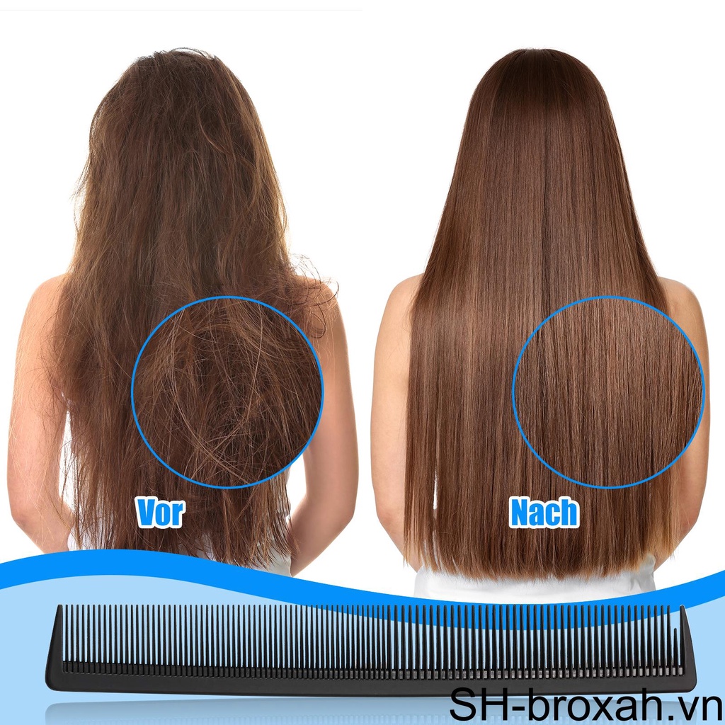 Set 3 Lược Chải Tóc Đuôi Ngựa Chống Tĩnh Điện Chuyên Nghiệp