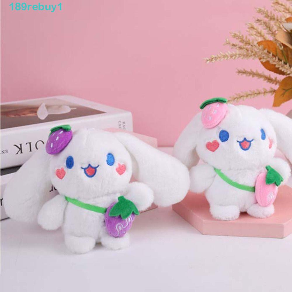 REBUY1 Móc Khóa Hình Cinnamoroll Nhồi Bông Dễ Thương Dùng Trang Trí
