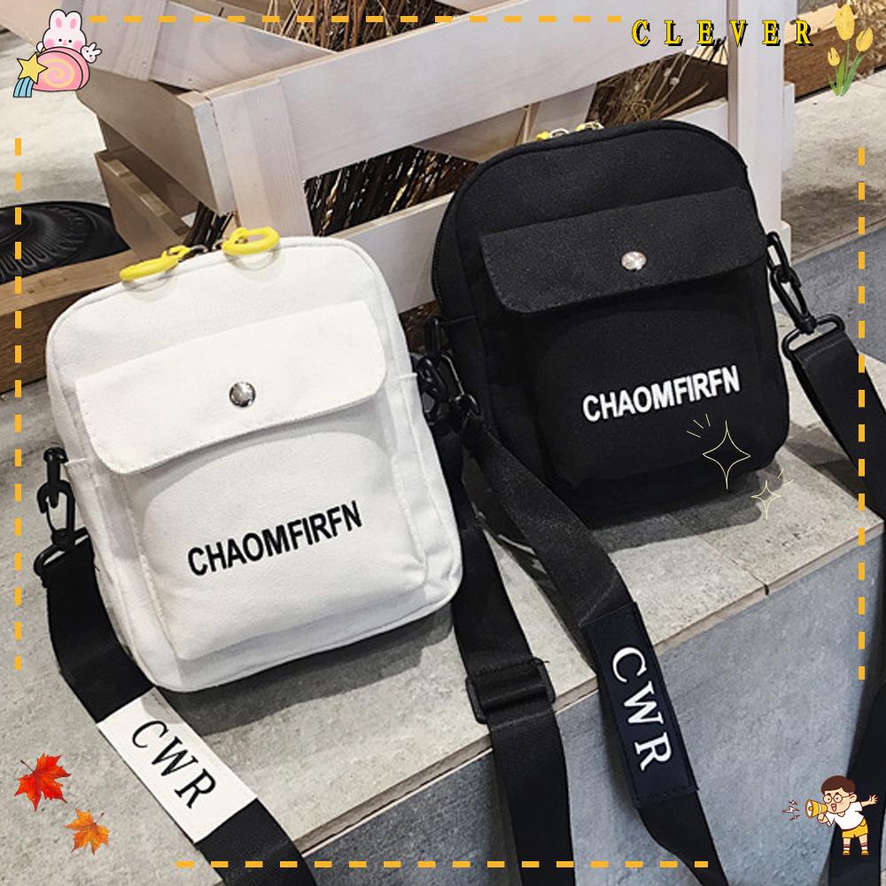 CLEVER Túi Xách Nữ Vải Bố Màu Trơn Thời Trang