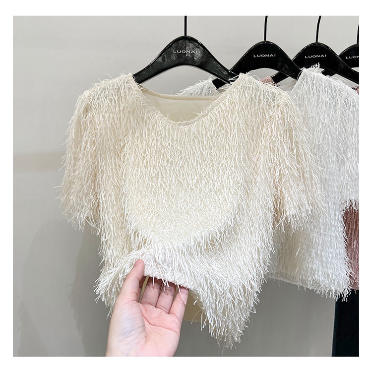 Áo Sơ Mi Ngắn Tay Cổ Chữ v Phối Ren Thời Trang Mùa Hè Mới 2023 Cho Nữ