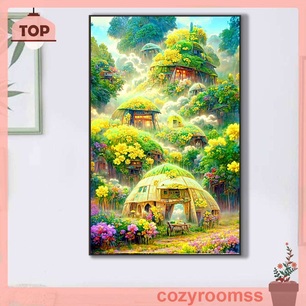 Tranh Đính Đá Kim Cương Toàn Bộ 5D DIY Hình Vẽ Khu Rừng