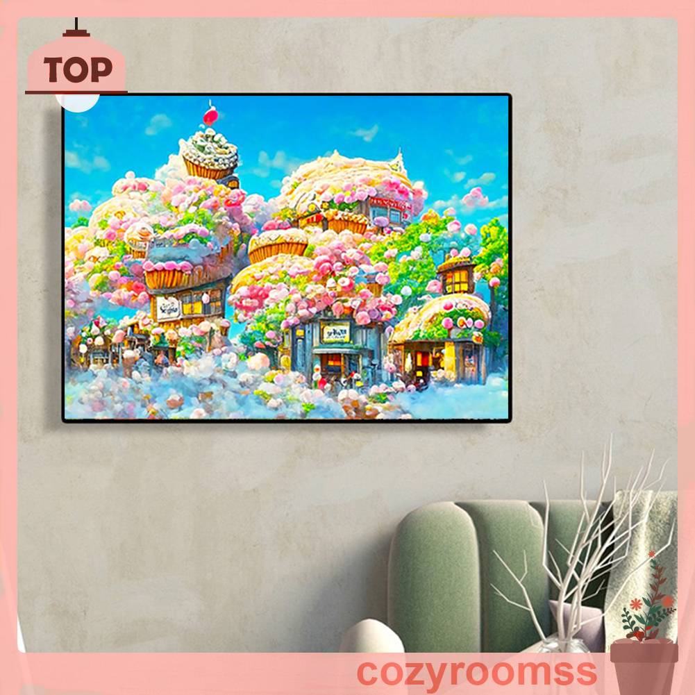 Bộ Tranh Đính Đá 5D Họa Tiết Độc Đáo DIY Dùng Trang Trí Nhà Cửa