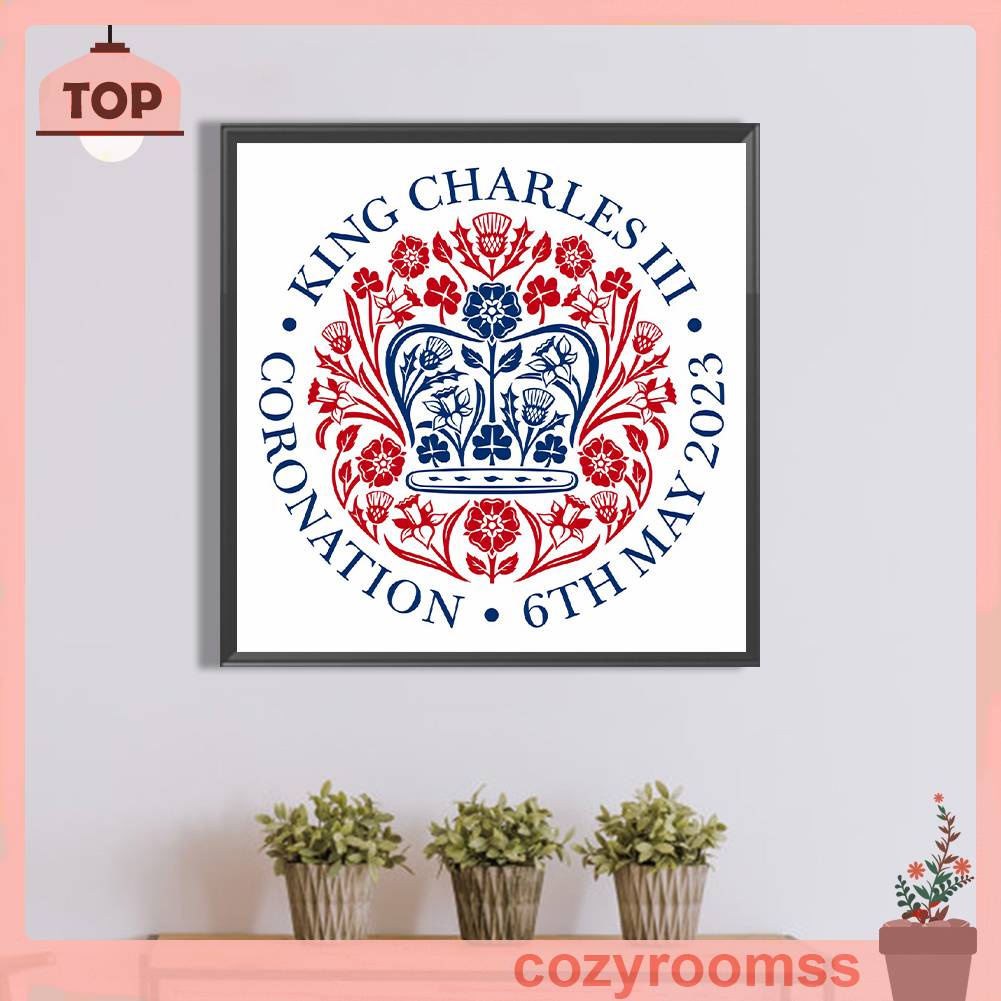 Bộ Phụ Kiện Làm Tranh Đính Đá DIY Hình Tròn 5D Trang Trí Nhà Ở