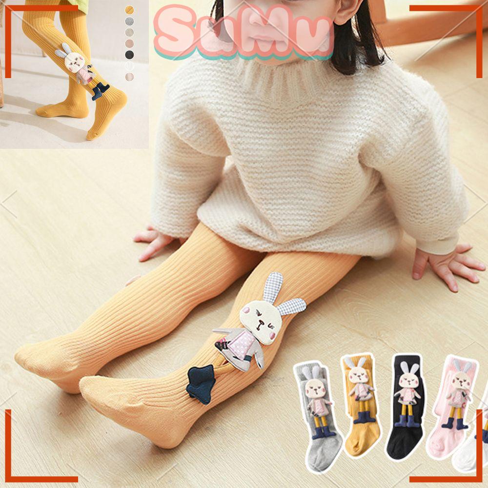SUMU Quần Tất Họa Tiết Thỏ Xinh Xắn Dành Cho Bé