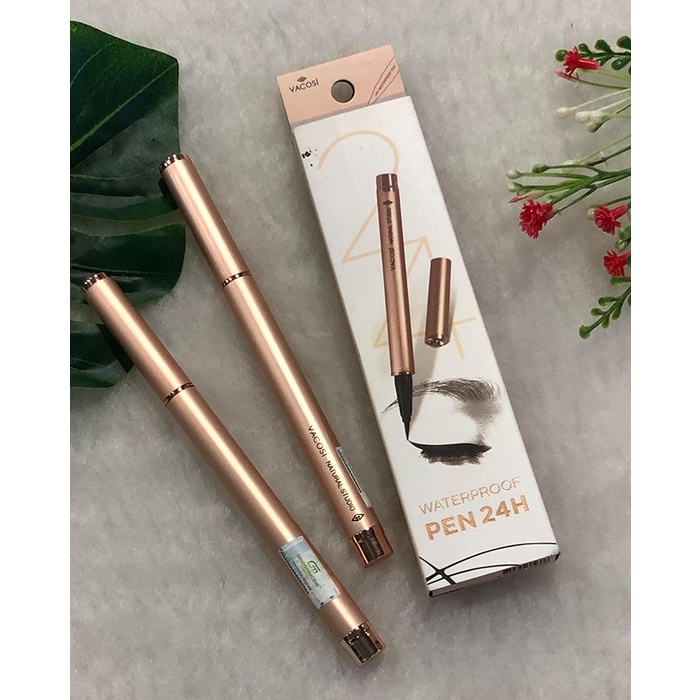 Kẻ mắt nước lâu trôi chống nước Vacosi Natural Studio 24h Waterproof Pen