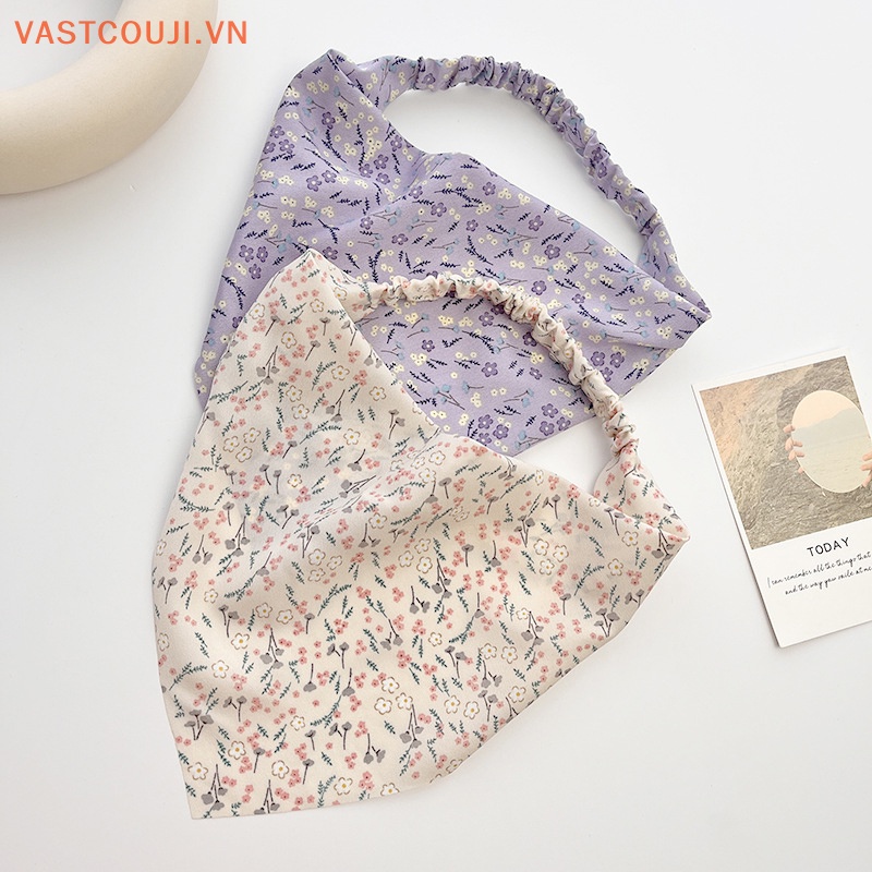 Băng Đô Co Dãn In Họa Tiết Hoa Thời Trang Cho Nữ