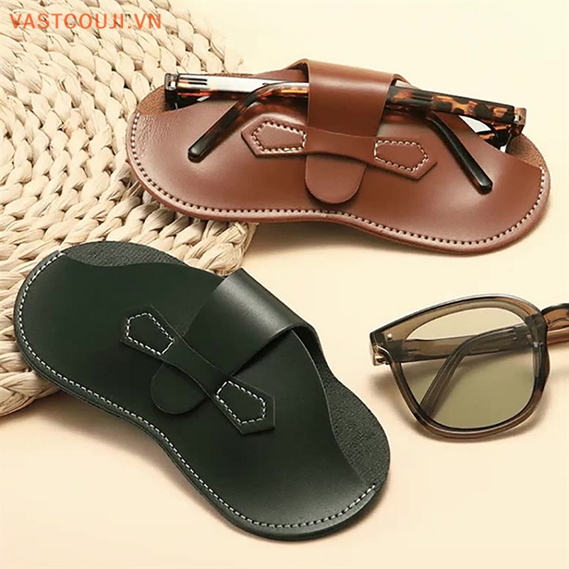 Túi Đựng Mắt Kính Cầm Tay Bằng Da PU Nhẹ In Họa Tiết VASTJI