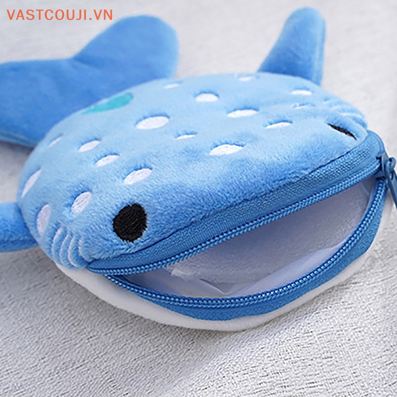 Túi Đựng Dây Cáp Dữ Liệu Hình Cá Mập Hoạt Hình VASTJI Cho Bé