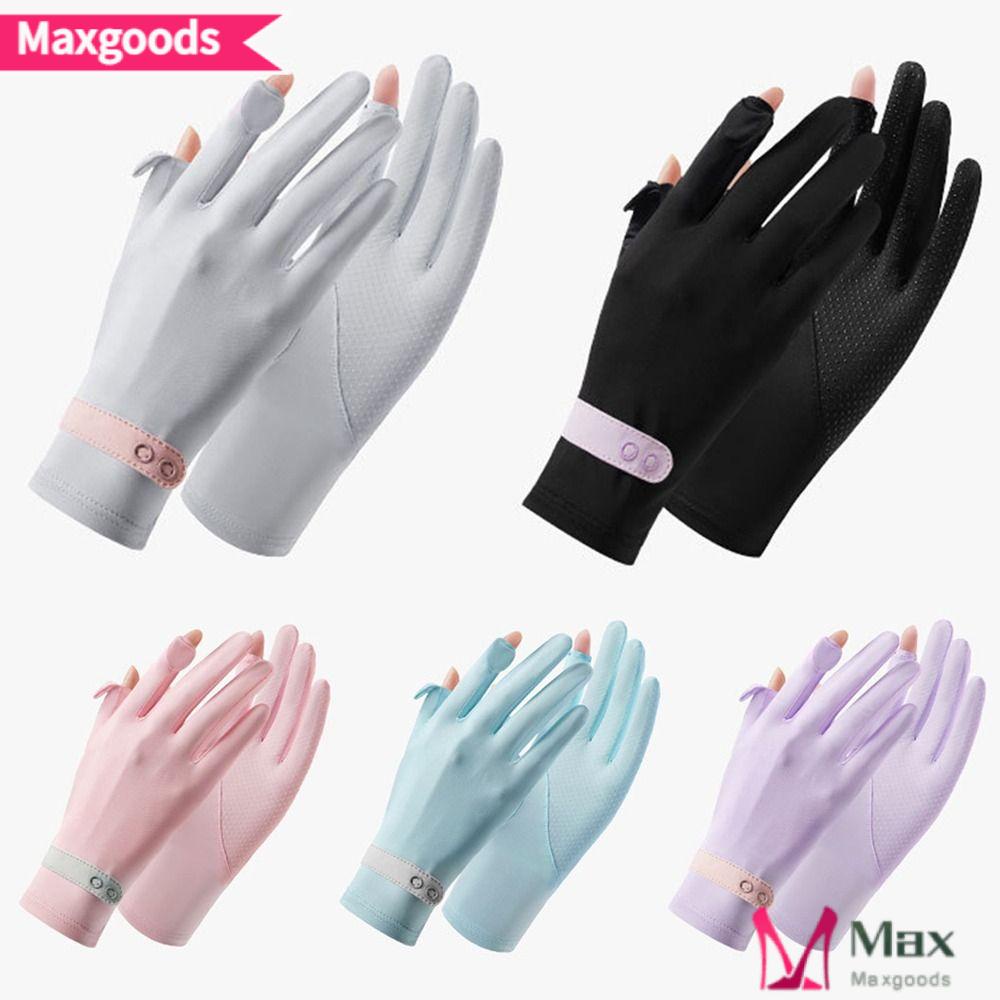 MAXG Găng Tay Lụa Mỏng Mùa Hè Cho Nữ