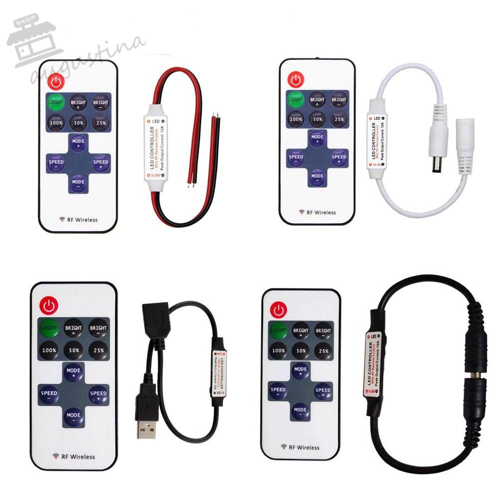 AUGUSTINA Cáp Điều Khiển Đèn LED 11 Nút Có Công Tắc RF Giao Diện USB