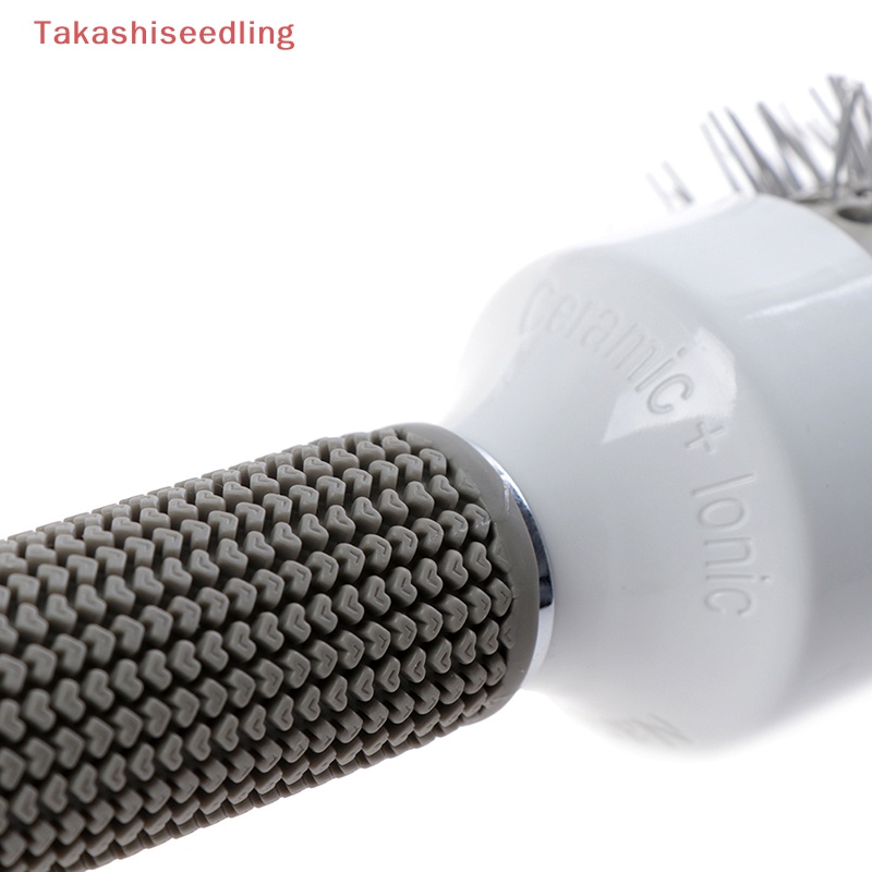 (Takashiseedling) Lược Tròn Bằng Gốm Nhiệt &amp; Ion Hóa Chuyên Nghiệp