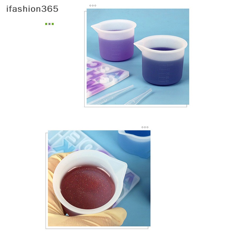 1 Cốc Đo Lường 50ML Làm Trang Sức Bằng Silicon Trong Suốt DIY
