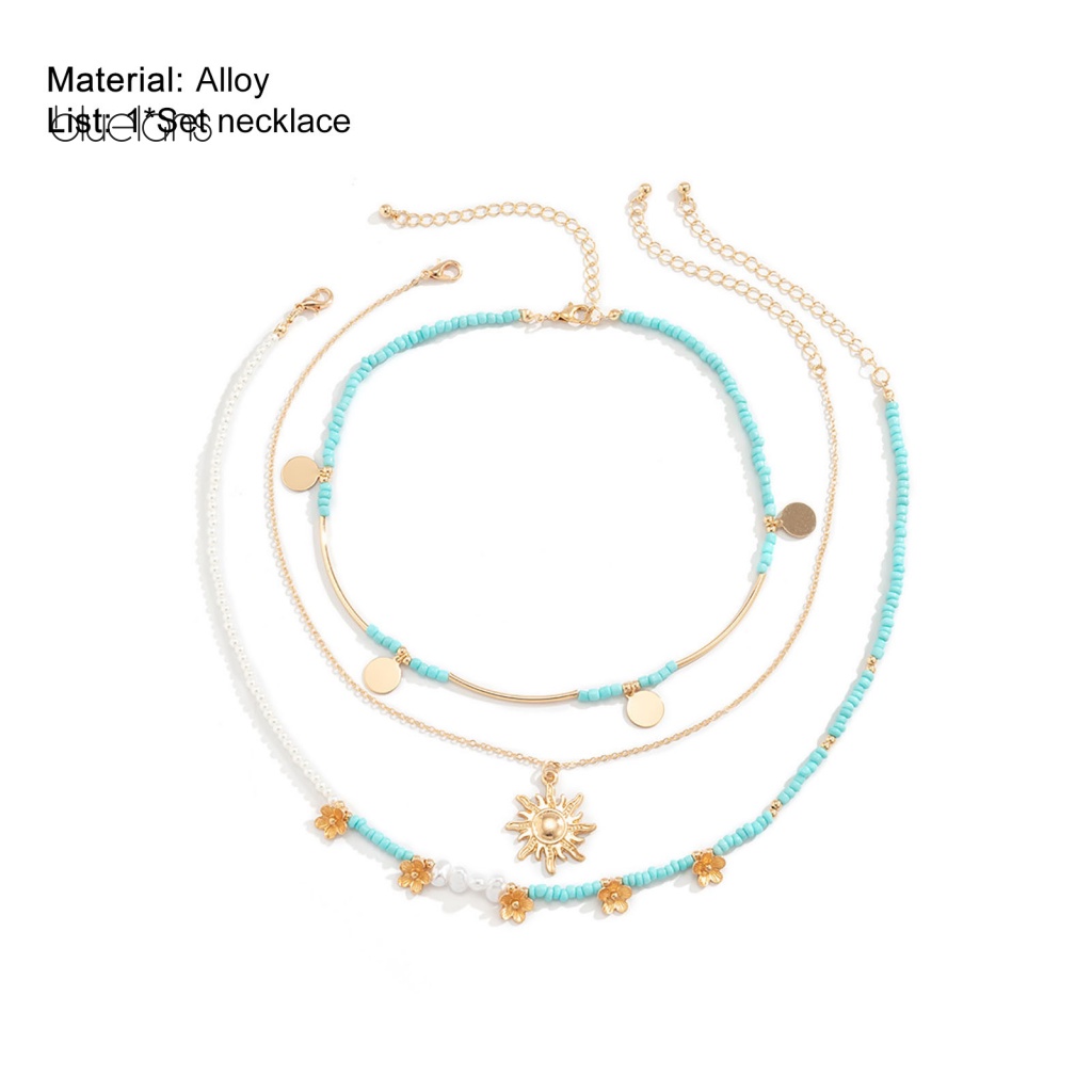 Set 3 Vòng cổ Nhiều Tầng Phong Cách Bohemia Cho Nữ