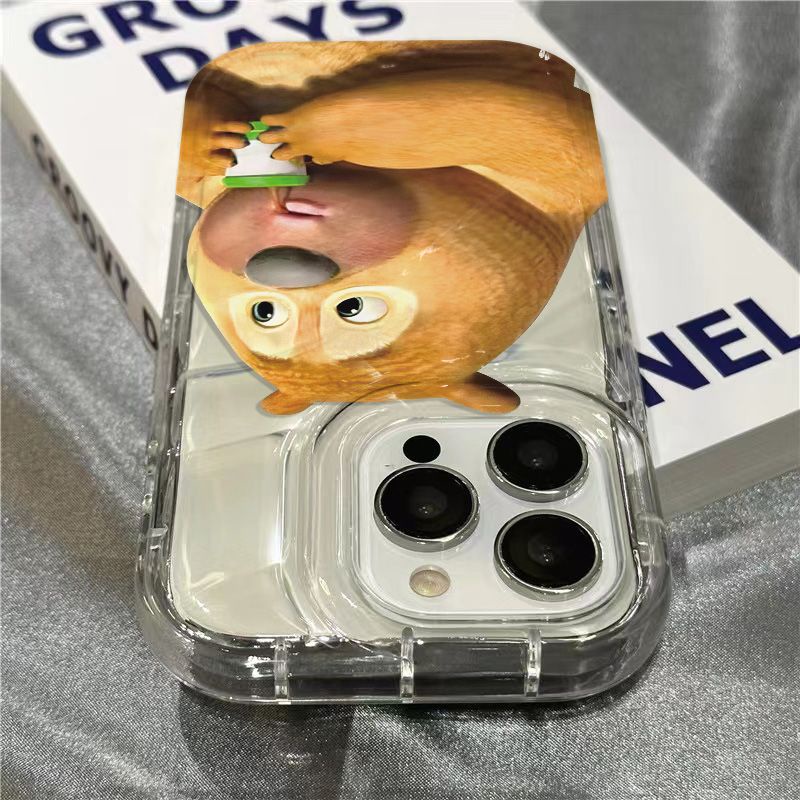 Ốp Điện Thoại Mềm Trong Suốt Họa Tiết Hai Chú Gấu Dễ Thương Cho iPhone 11 14Promax Xr7 SD49 13128