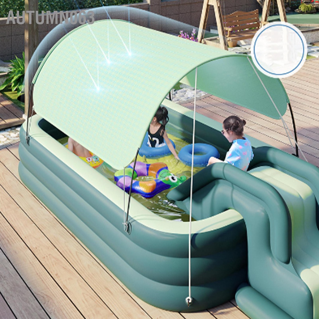 Autumn063 Bể bơi bơm hơi Tấm che nắng có thể tháo rời PVC Có gập lại cho bé ngoài trời