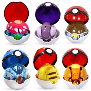 Pokemon toys set action figures pikachu/charizard/mewtwo/eevee kids transformation toy birthday gift