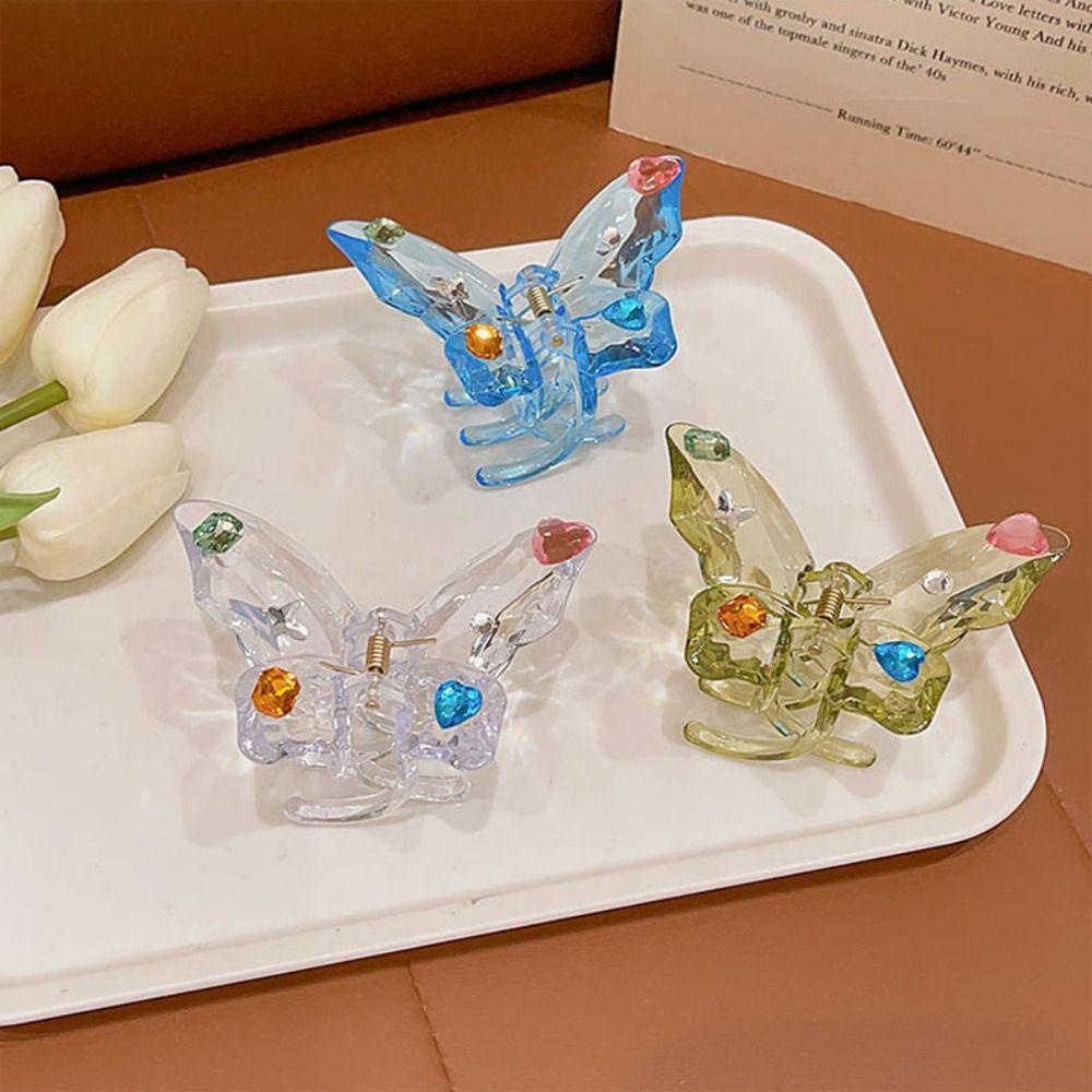 MIQUEL Kẹp Tóc Càng Cua Bằng Nhựa Acrylic Trong Suốt Thanh Lịch Cho Bữa Tiệc