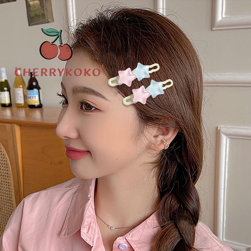 🍒🍒CHERRYKOKO Kẹp Tóc Ngôi Sao Năm Cánh ins Dễ Thương Vui Nhộn Và Ngọt Ngào Cho Nữ