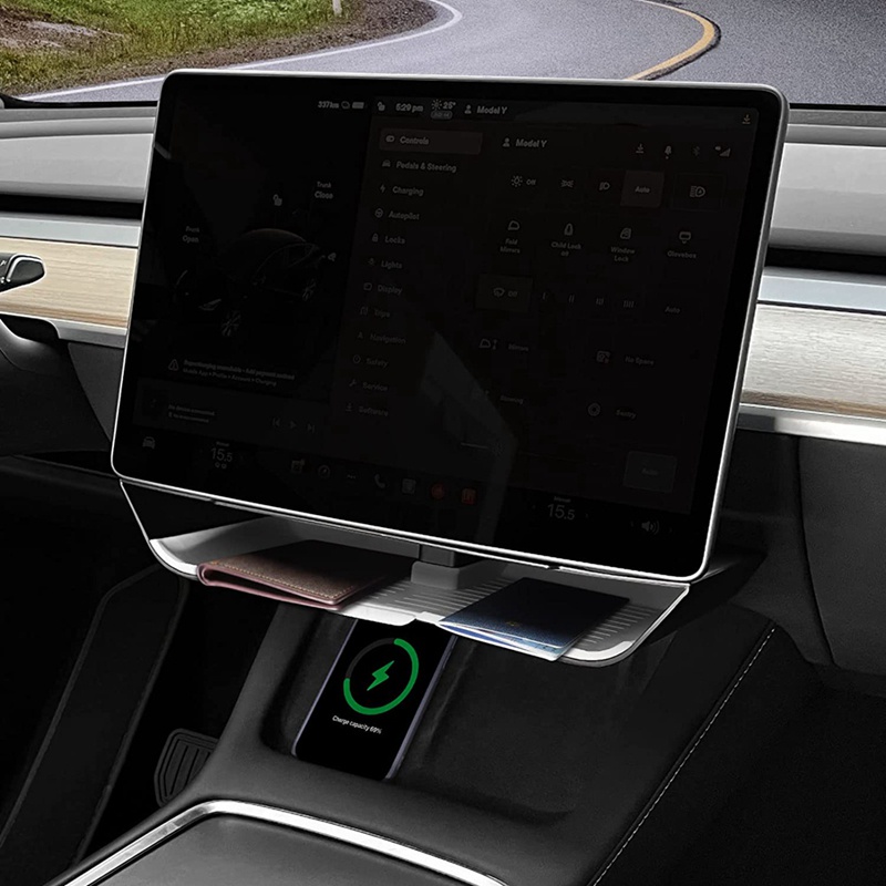 Khay Đựng Đồ Gắn Dưới Màn Hình Điều Khiển Xe Hơi Tesla Model Y / 3 2020-2023