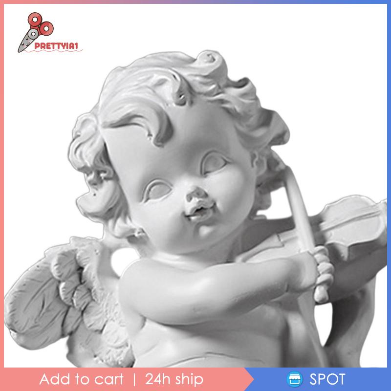 Mô Hình Thiên Thần Cherub Bằng Nhựa Resin Đáng Yêu Trang Trí Phòng Ngủ 1]