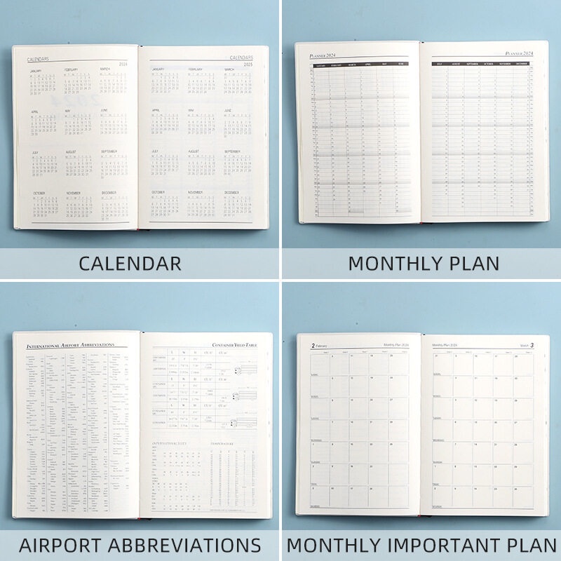 2024 A5 Lịch trình Pearlescent Kế hoạch hàng ngày Máy tính xách tay Nhật ký Notepad Văn phòng phẩm