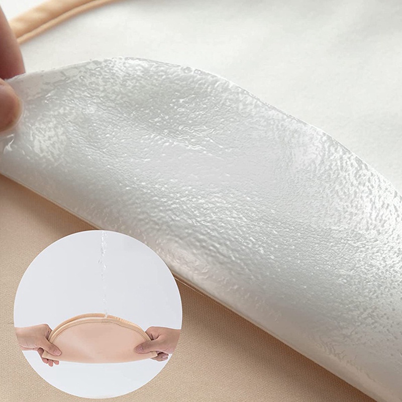 Bộ 4 Miếng Đệm Ngực Thầu Dầu Thầu Dầu Hữu Cơ Mềm Mại Thoải Mái Có Thể Giặt Rửa Và Tái Sử Dụng