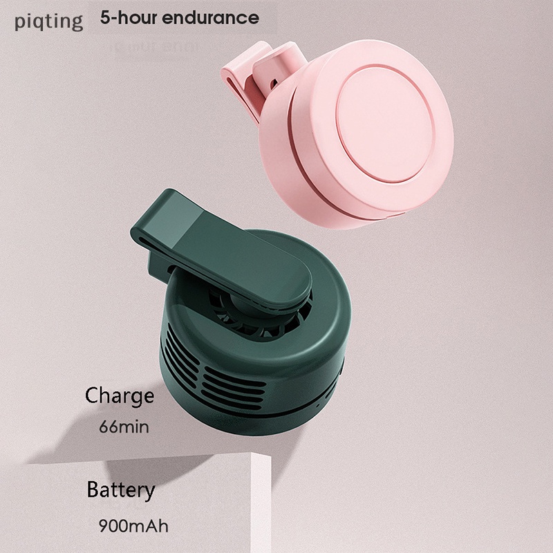 Piqt Quạt Điều Hòa Làm Mát Mini Di Động Có Kẹp Gắn Cổng Sạc USB Có Thể Sạc Lại Cho Nhà Ở / Văn Phòng