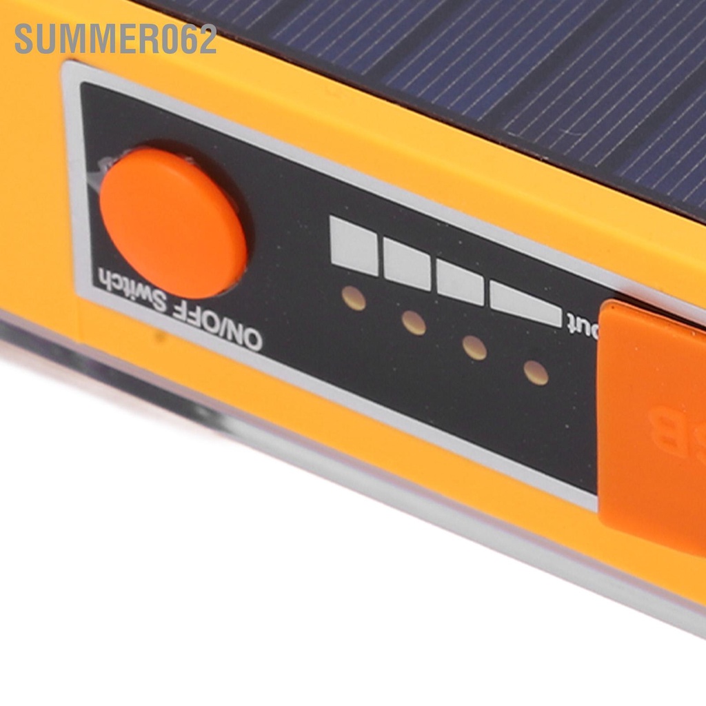 Summer062 Đèn LED Làm Việc 100W Năng Lượng Mặt Trời Sạc USB 4 Chế Độ Ánh Sáng Di Động Chống Bụi Sốc Dụng Cụ Chiếu Ngoài Cho Cắm Trại