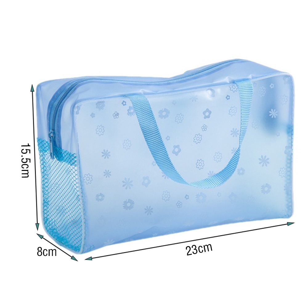 Túi Đựng Mỹ Phẩm Trong Suốt Chống Thấm Nước 5 Màu Tùy Chọn