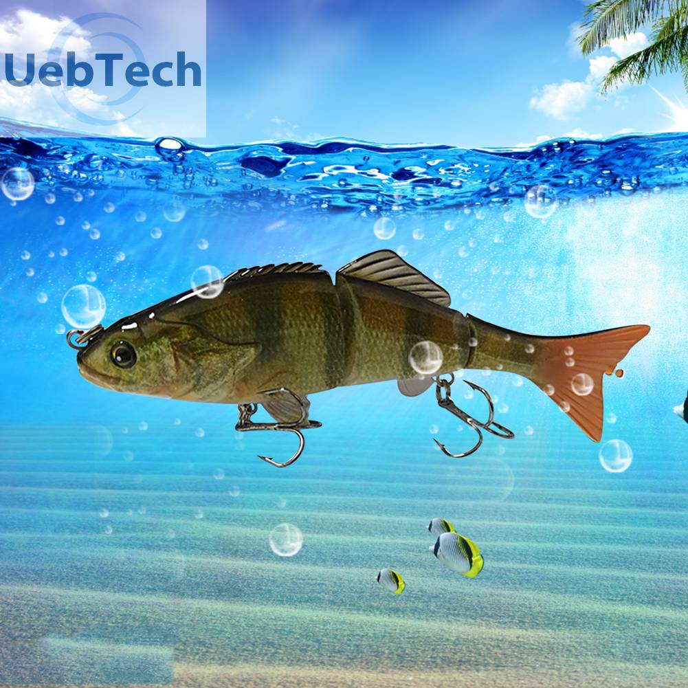 Mồi Câu Cá Giả Cứng 3 Đoạn 15cm 50g Nhiều Khớp Nối