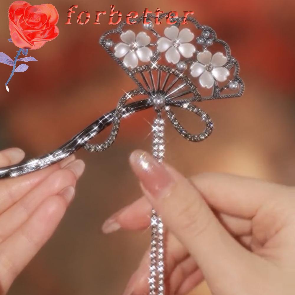 FORBETTER Trâm Cài Tóc Tua Rua Phong Cách Trung Hoa Cổ Điển Thanh Lịch Sáng Tạo