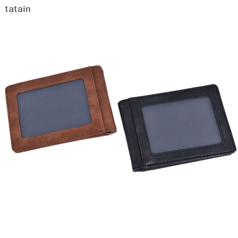Ví Da Nam Siêu Mỏng Có Kẹp Giữ Tiền / Thẻ Tiện Lợi