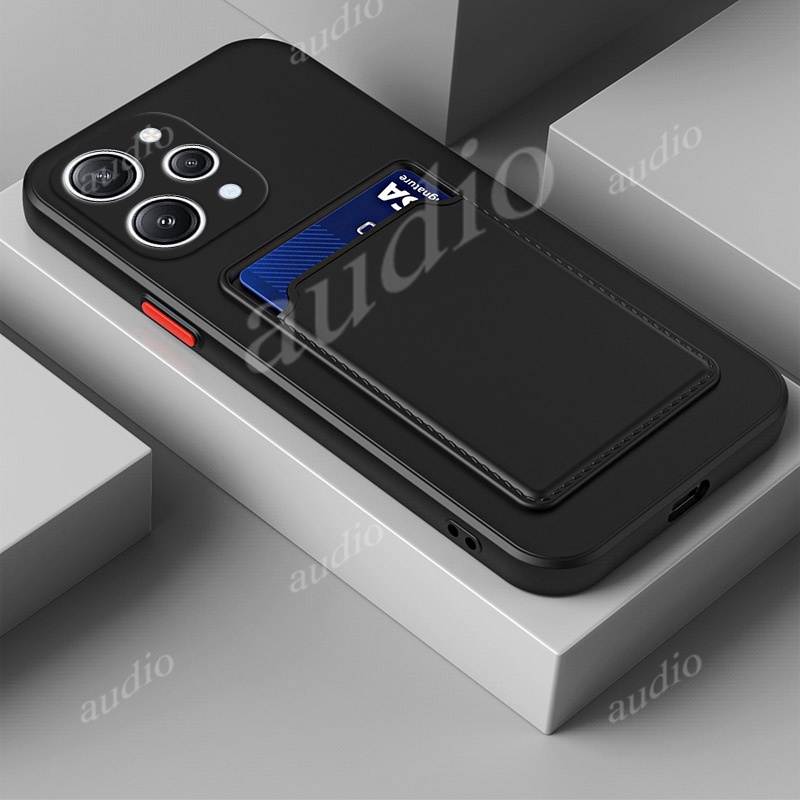 Ốp Điện Thoại Silicone Mềm Chống Sốc Kèm Ngăn Đựng Thẻ Cho Xiaomi redmi 12 4G 2023 redmi 12 10 Redmi12 4G 5G Coque Capas