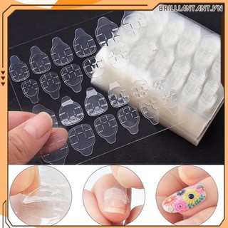 Sẵn hàng thời trang 10 tờ băng keo 2 mặt keo dán giả móng tay nghệ thuật t-ip bri