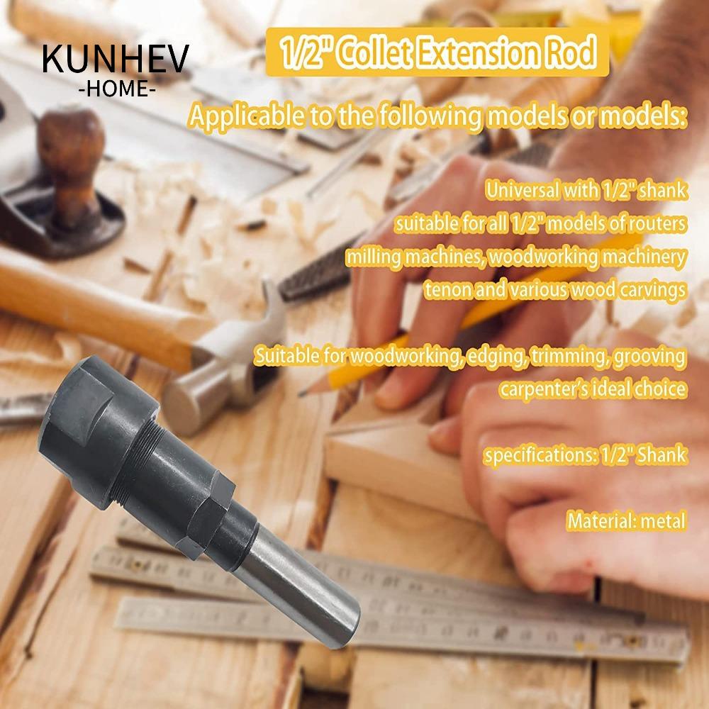 KUNHEV Bộ Định Tuyến Bit 1 / 2-Inch Bằng Hợp Kim Cứng Chuyên Dụng Bits