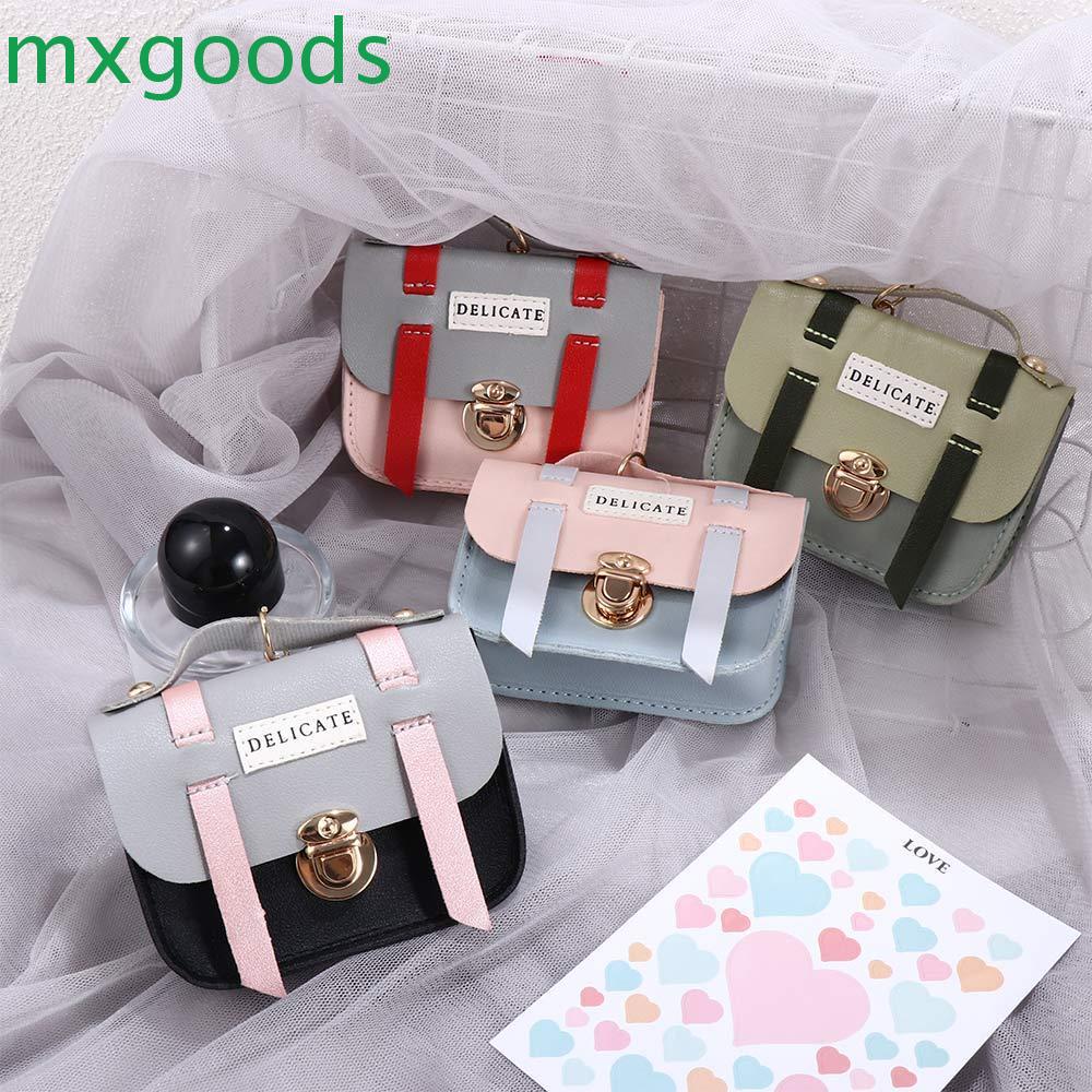 MXGOODS Ví Da PU Mini Đựng Tiền Xu Chìa Khóa Dễ Thương Cho Bé Gái