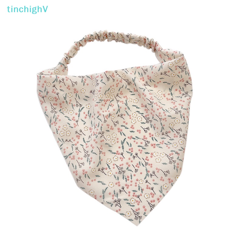 Khăn Trùm Đầu Co Giãn In Họa Tiết Hoa Phong Cách Đồng Quê Cho Nữ